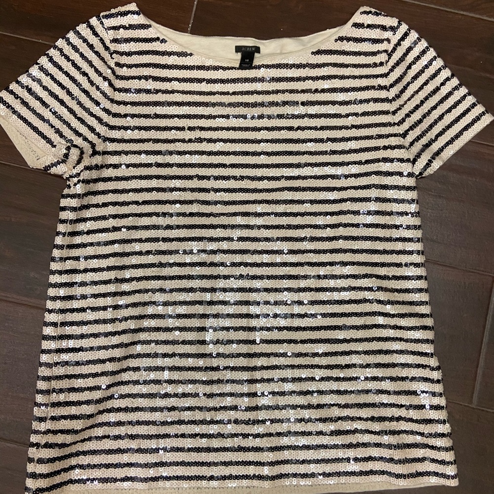 J.CREW XS Sequin shirt